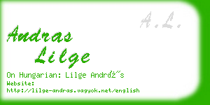 andras lilge business card